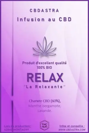 Infusion  CBD  -  RELAX   "La Relaxante"